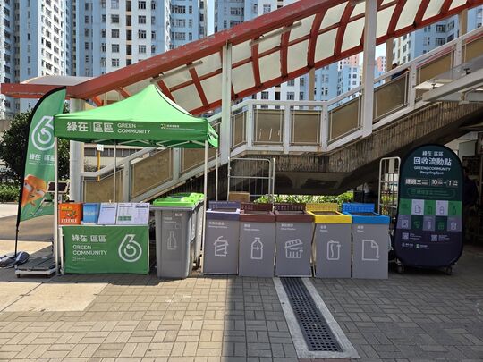 九龙湾临兴街（近香港大学专业进修学院天桥下）对出行人路